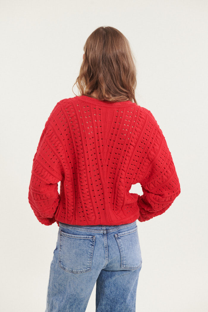 basic-apparel-winie-ba273-11-cardigan-high-risk-red-bio image 3