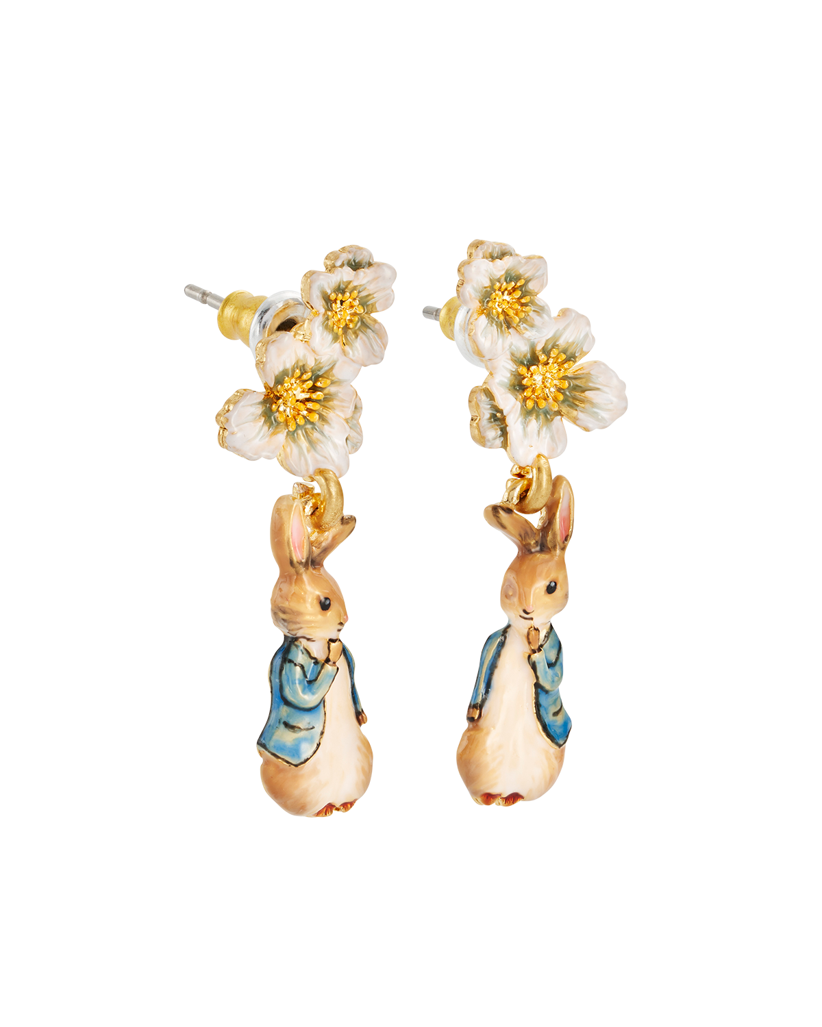 fable-england-x-peter-rabbit-floral-ohrringe-gold image 4