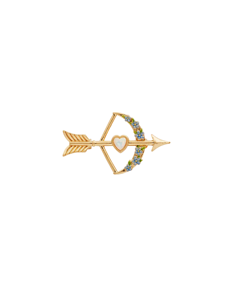 fable-england-gold-cupids-bow-arrow-brosche-herz image 1