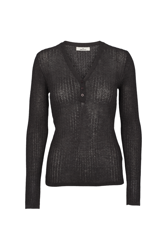 basic-apparel-adi-ls-v-neck-stricktop-dunkelgrau-wolle image 1