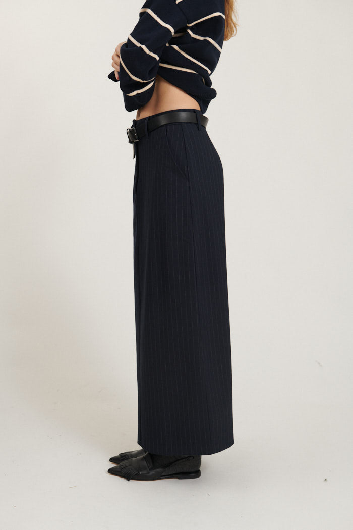 basic-apparel-marjorie-long-skirt-rock-sky-captain image 3