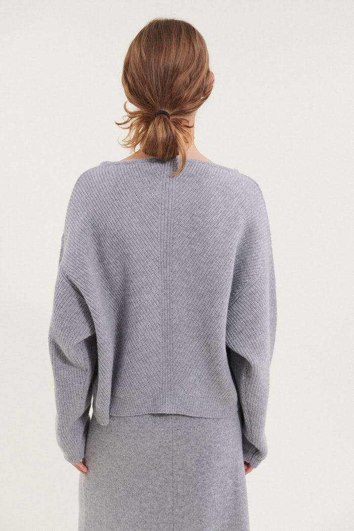 basic-apparel-lise-scoop-neck-pullover-light-grey-mel-wolle image 3