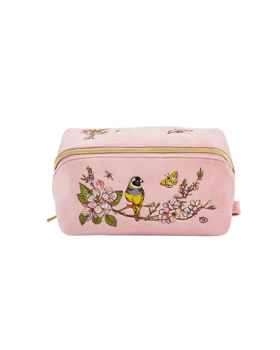 fable-england-pink-love-samt-kosmetiktasche-rosa image 1
