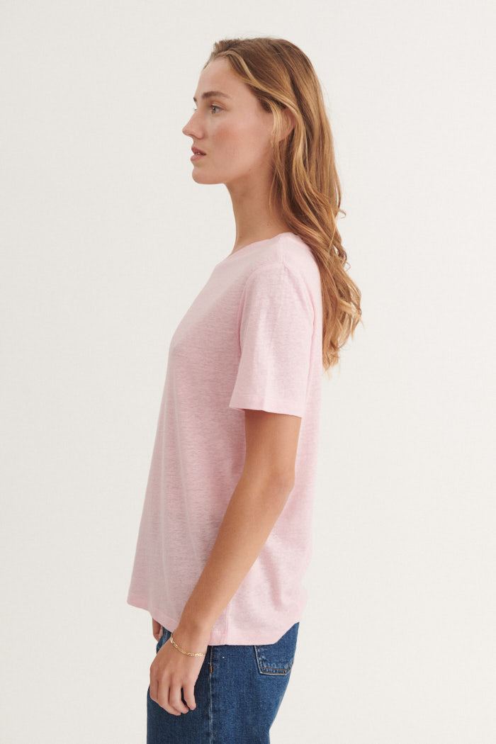 basic-apparel-kali-tee-t-shirt-rosa-viskose-leinen image 2