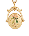 fable-england-k-kalmia-spinner-halskette-gold-initial image 3