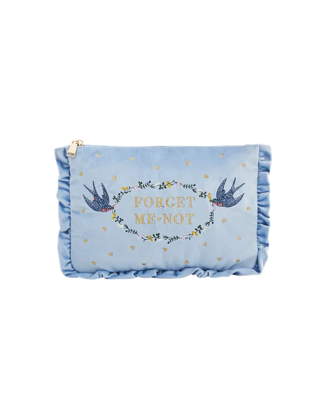 fable-england-vergissmeinnicht-pouch-samt-blau-bestickt image 1
