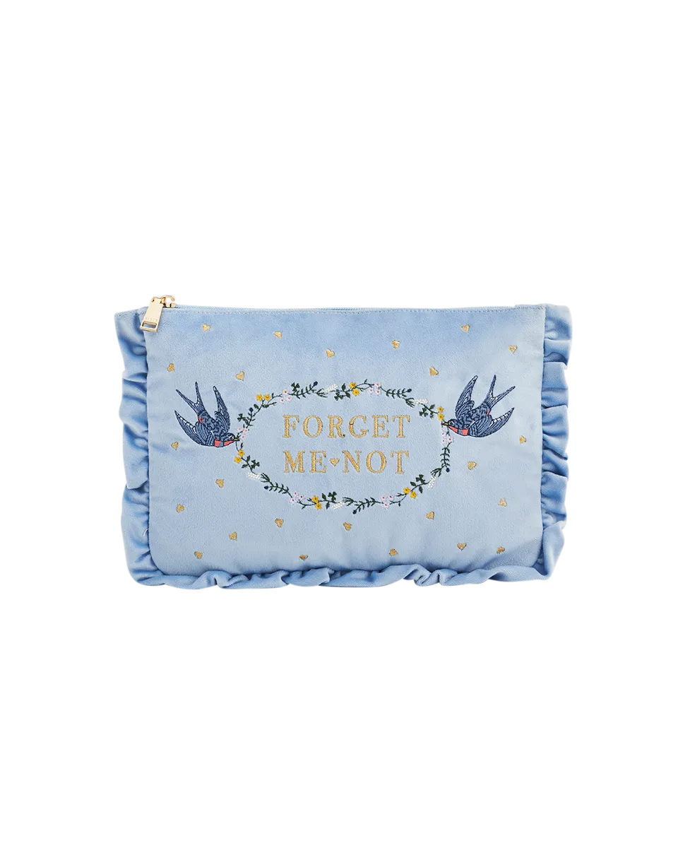 fable-england-vergissmeinnicht-pouch-samt-blau-bestickt image 1
