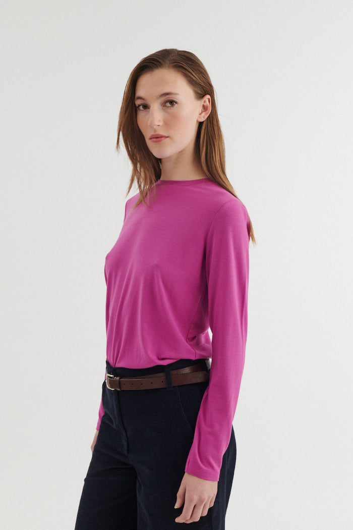 basic-apparel-jolanda-ls-tee-langarmshirt-purple-tencel image 3
