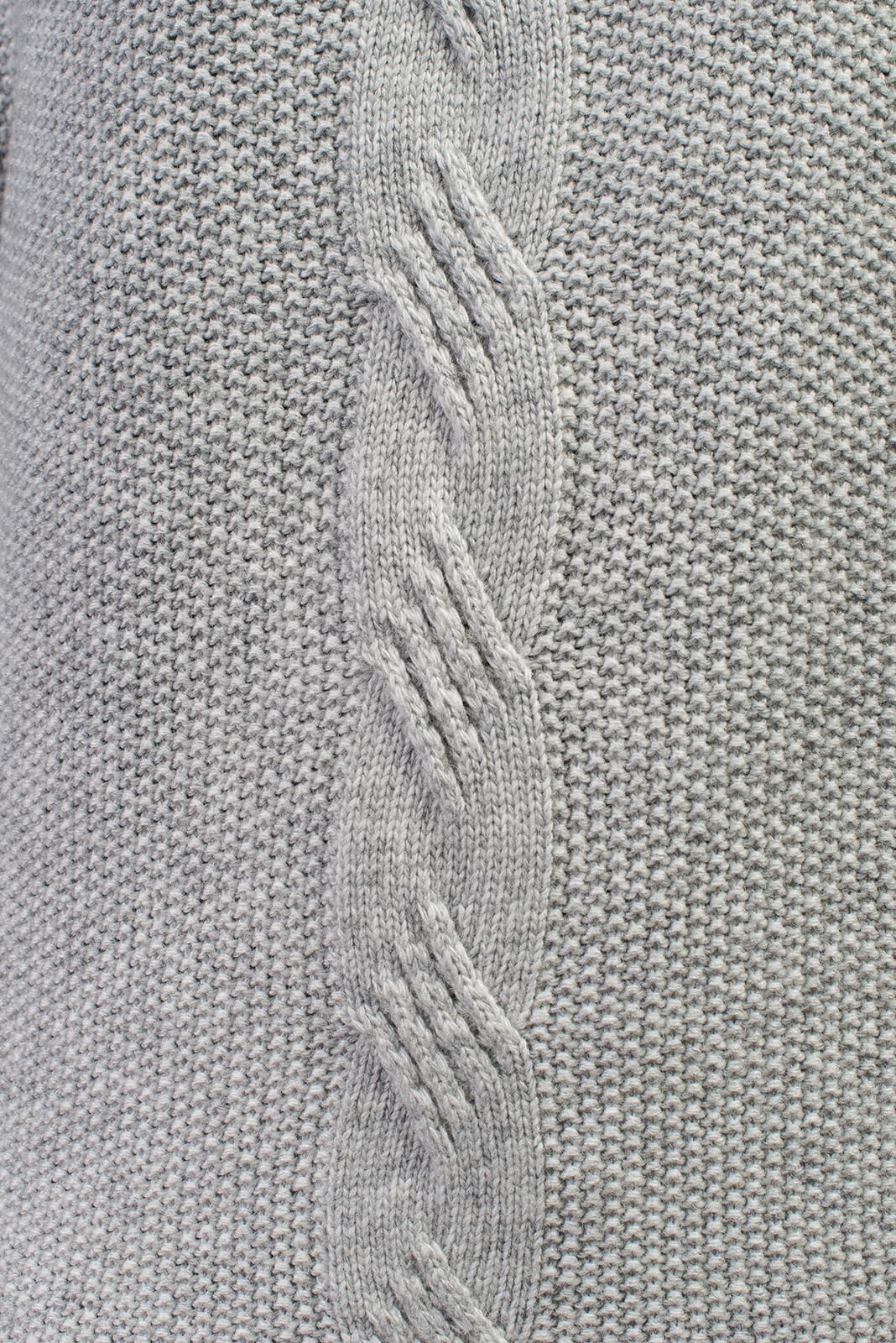 dalle-piane-cashmere-poncho-grau-zopfmuster-woll-kaschmir image 5