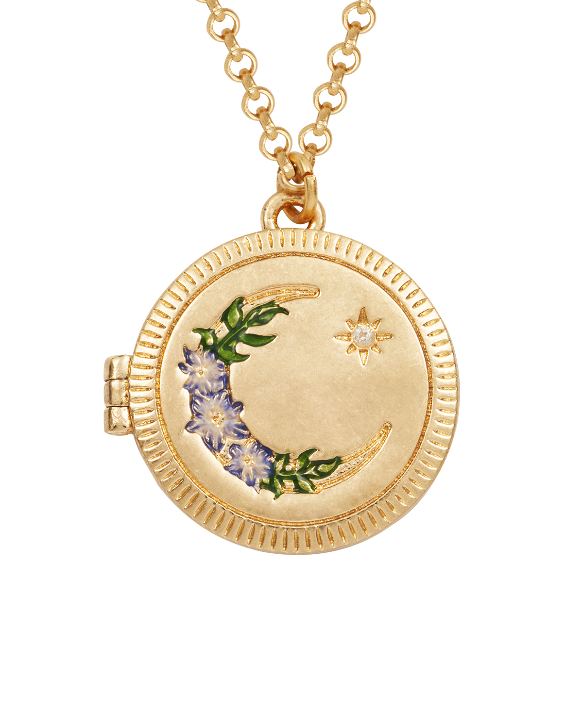 fable-england-nightshade-moon-locket-halskette-gold-medaillon image 1