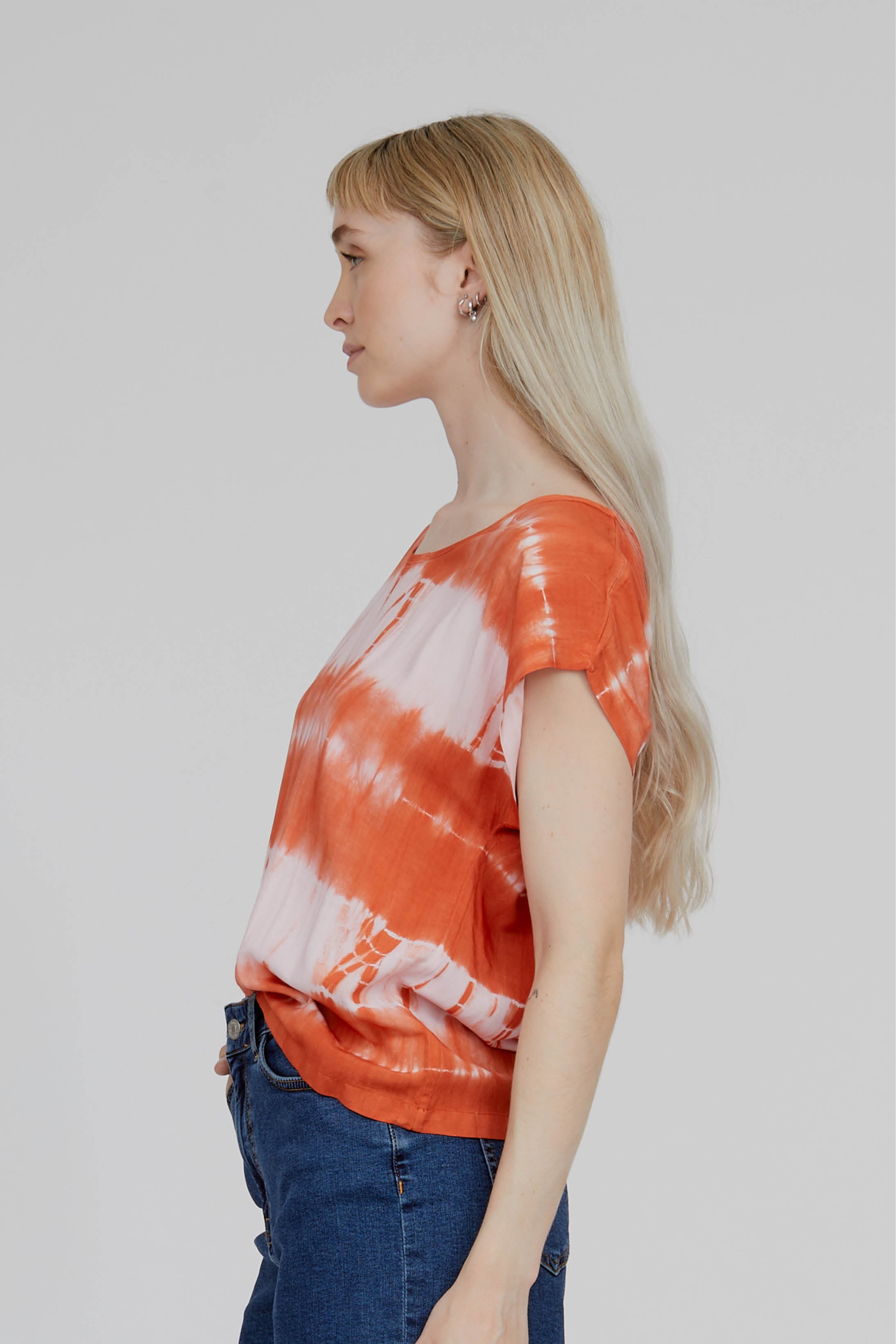 basic-apparel-orchid-tee-t-shirt-tie-dye-viskose-rosa image 2