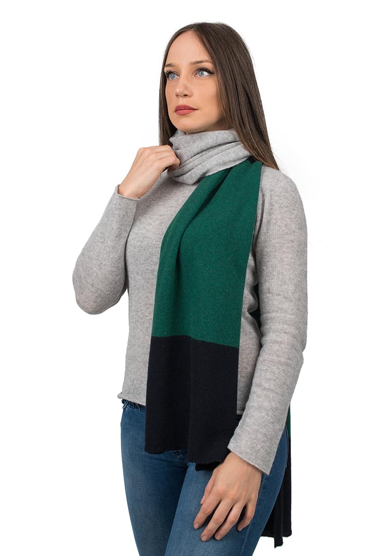dalle-piane-cashmere-scarf-schal-bordeaux-grau-blau-kaschmir image 7