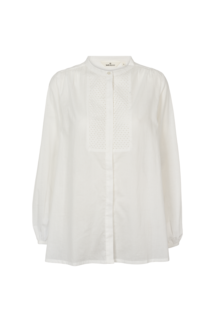 basic-apparel-gro-shirt-bluse-bright-white-bio-baumwolle-stickerei image 1