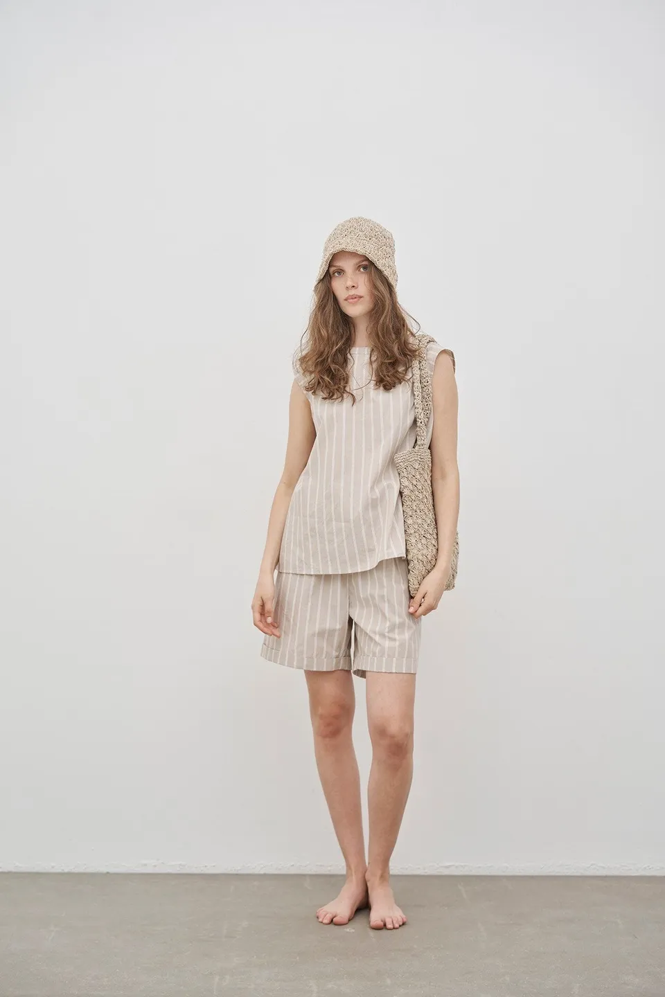 care-by-me-laura-shorts-damen-wei-bio-baumwolle-popeline image 1