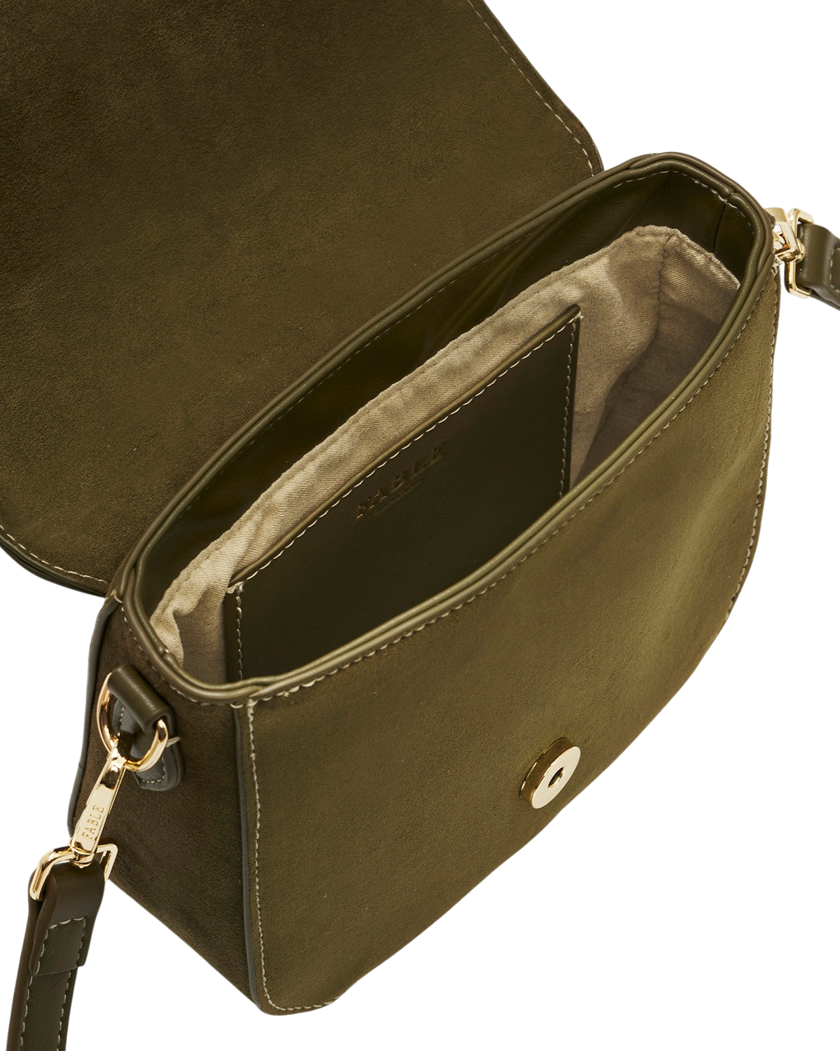 fable-england-beth-saddle-bag-khaki-faux-suede image 7