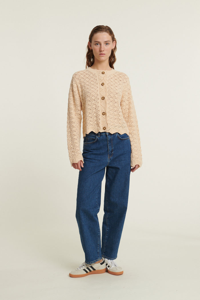 basic-apparel-dania-cardigan-strickjacke-birch-bio-baumwolle image 4