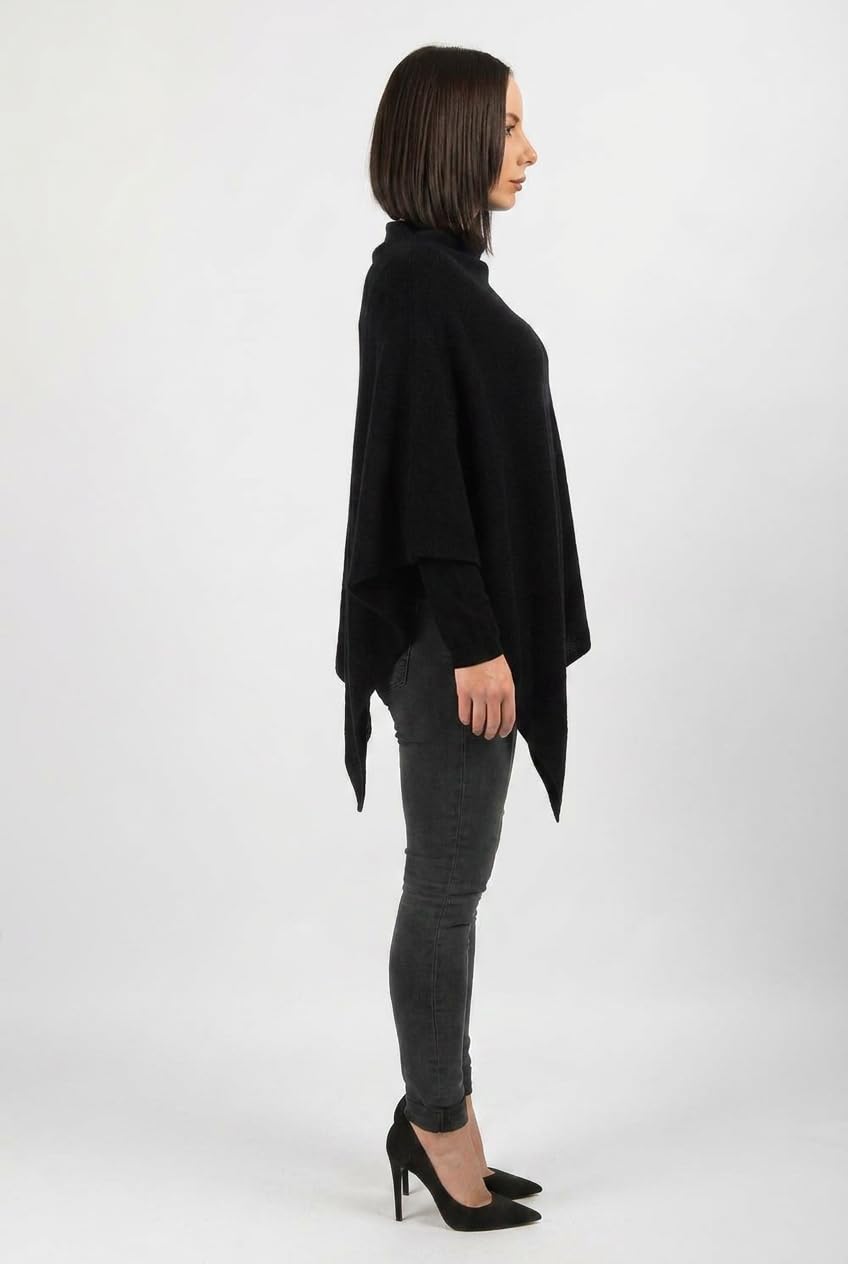 dalle-piane-poncho-leicht-100-kaschmir-poncho-schwarz image 3