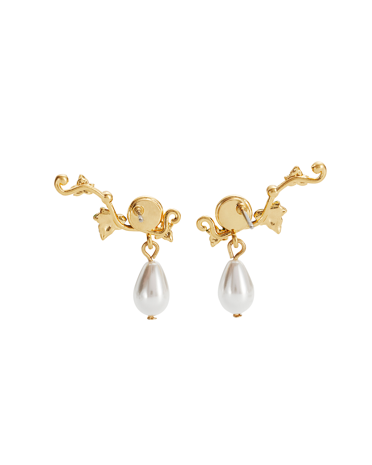 fable-england-jewellery-ivy-pearl-ohrstecker-gold image 4