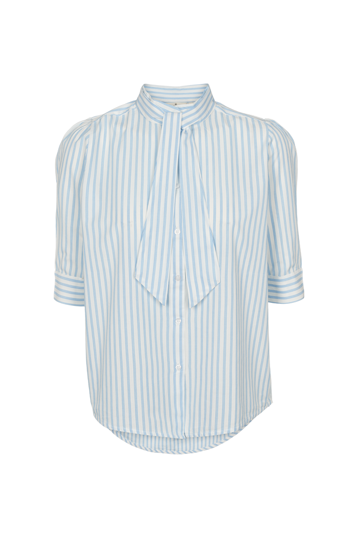 basic-apparel-aya-tieband-shirt-bluse-birch-alaskan-blue-bio image 1