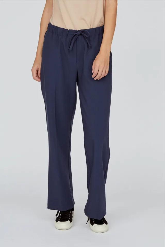 basic-apparel-sage-loose-pants-stoffhose-navy-mit-weitem-bein image 1