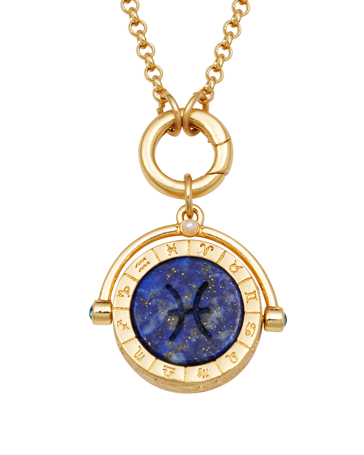 fable-england-pisces-sternzeichen-kette-gold-mit-lapis image 3