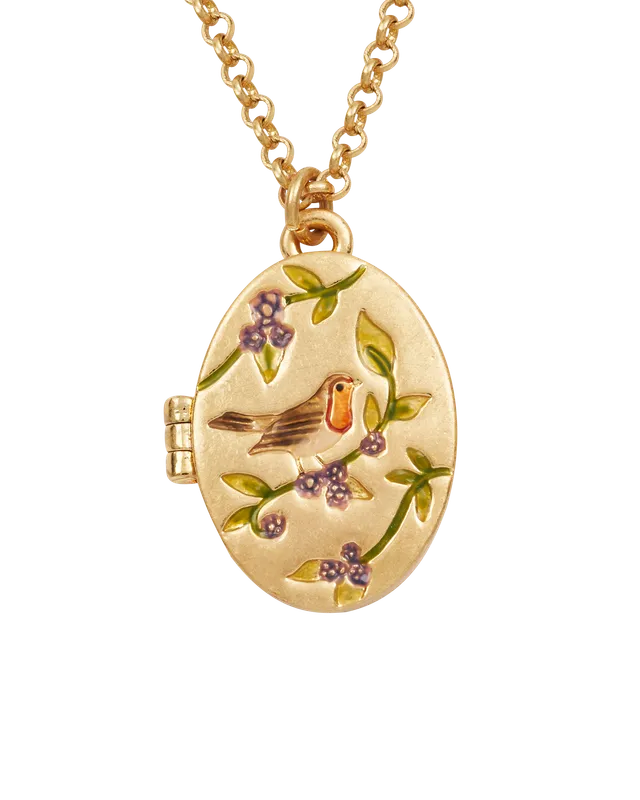 fable-england-robin-locket-halskette-gold-medaillon image 1