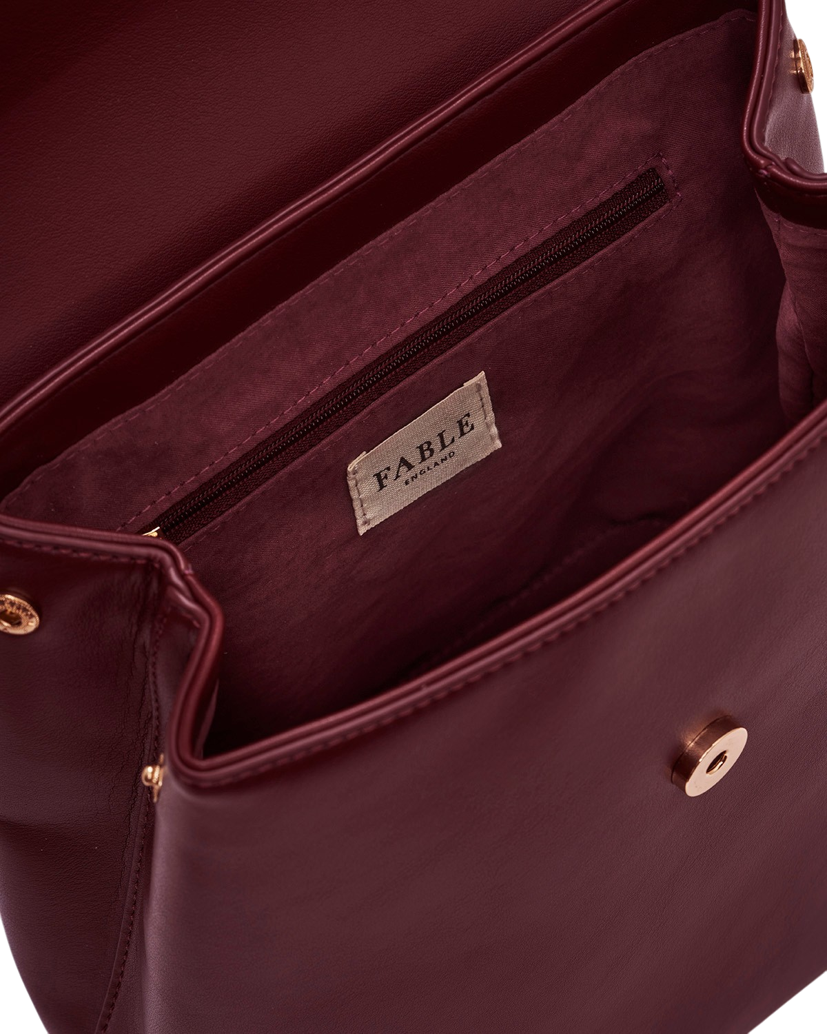 fable-england-laura-small-rucksack-burgundy-kunstleder image 6