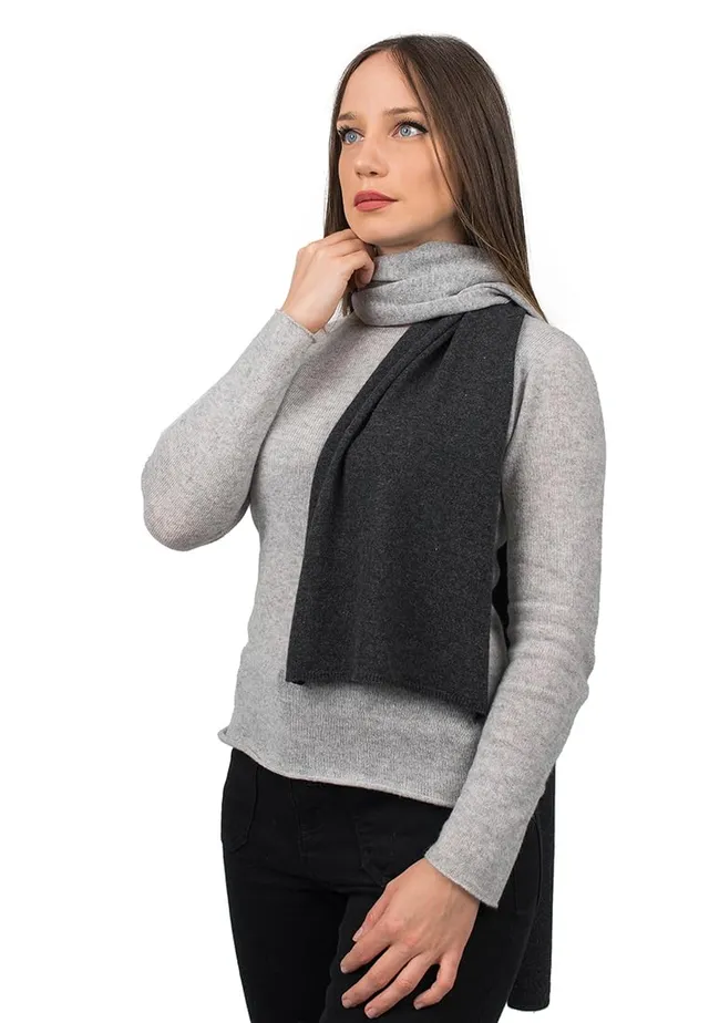 dalle-piane-cashmere-schal-zweifarbig-100-kaschmir-grau image 1