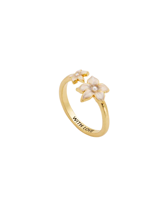 fable-england-gold-jasmine-pearl-ring-blume-perle image 1