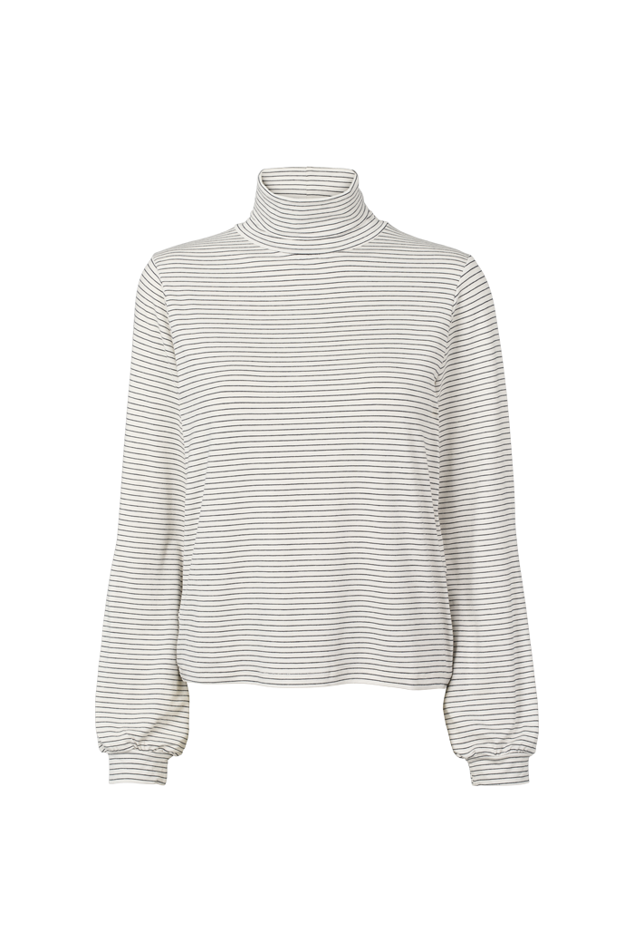 basic-apparel-liva-t-neck-pullover-whisper-white-gestreift image 1