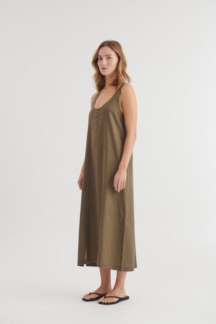basic-apparel-carina-tank-dress-sommerkleid-sea-turtle-leinen image 3