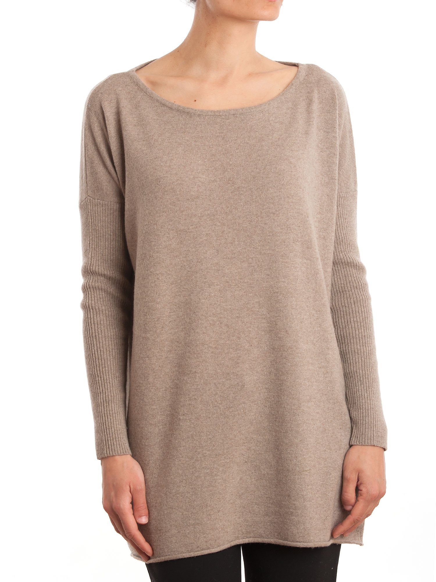 dalle-piane-cashmere-sweater-maxi-pullover-blau-woll-kaschmir image 6