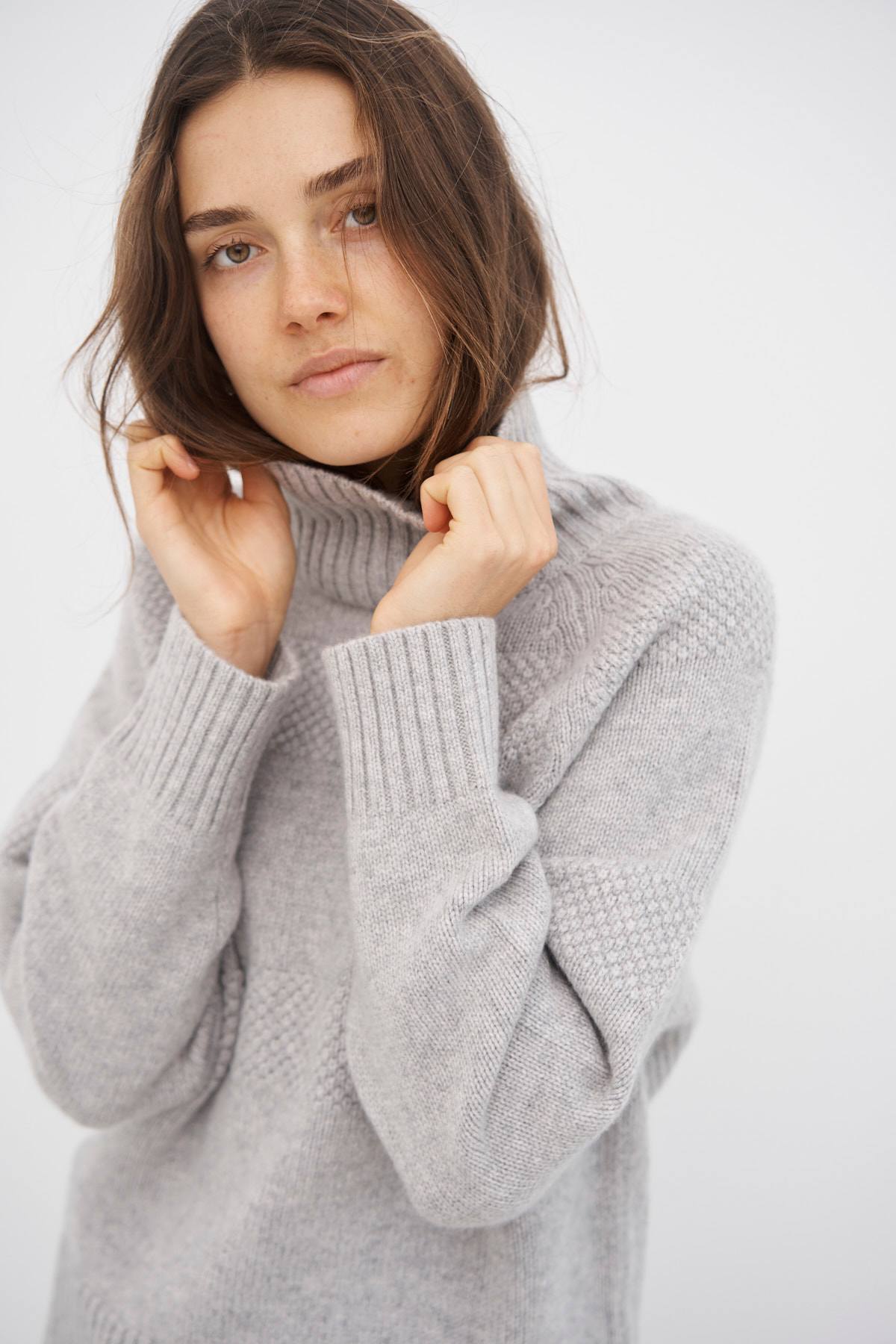 care-by-me-mea-sweater-strickpullover-hellgrau-kaschmir image 1