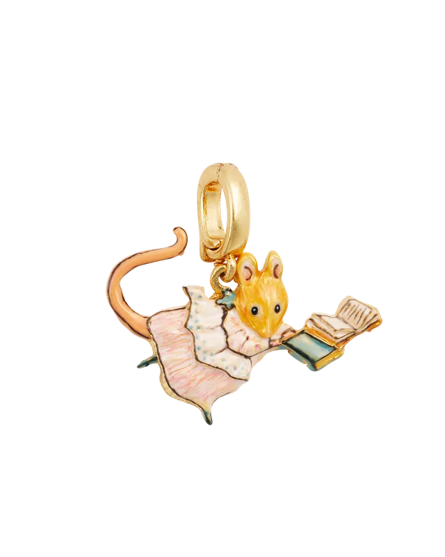 fable-england-peter-rabbit-appley-book-charm-gold image 1