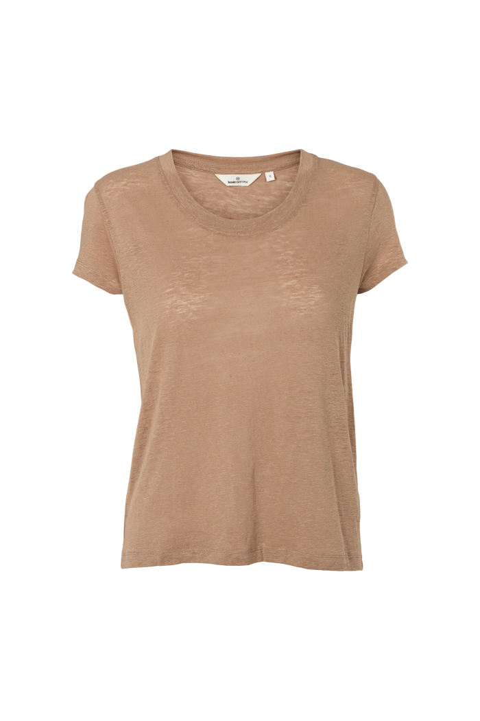 basic-apparel-ashly-ss-tee-t-shirt-portobella-leinenmix image 4
