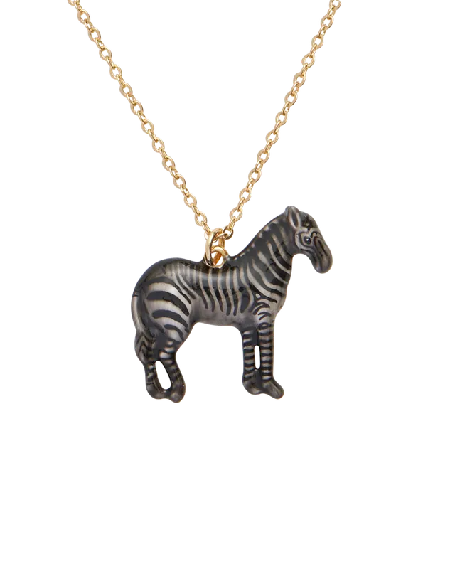 fable-england-zebra-halskette-emaille-anh-nger image 1