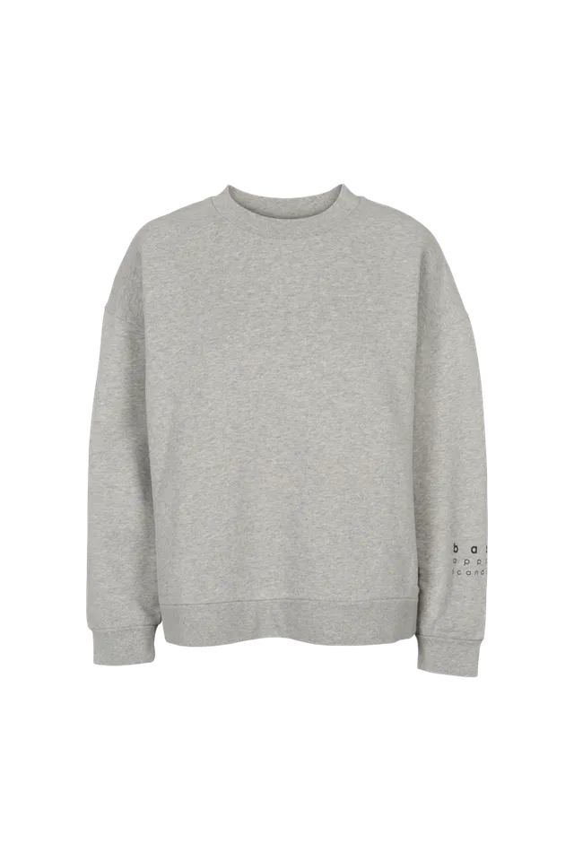 basic-apparel-cinna-oversized-sweatshirt-grey-mel-bio-baumwolle image 1