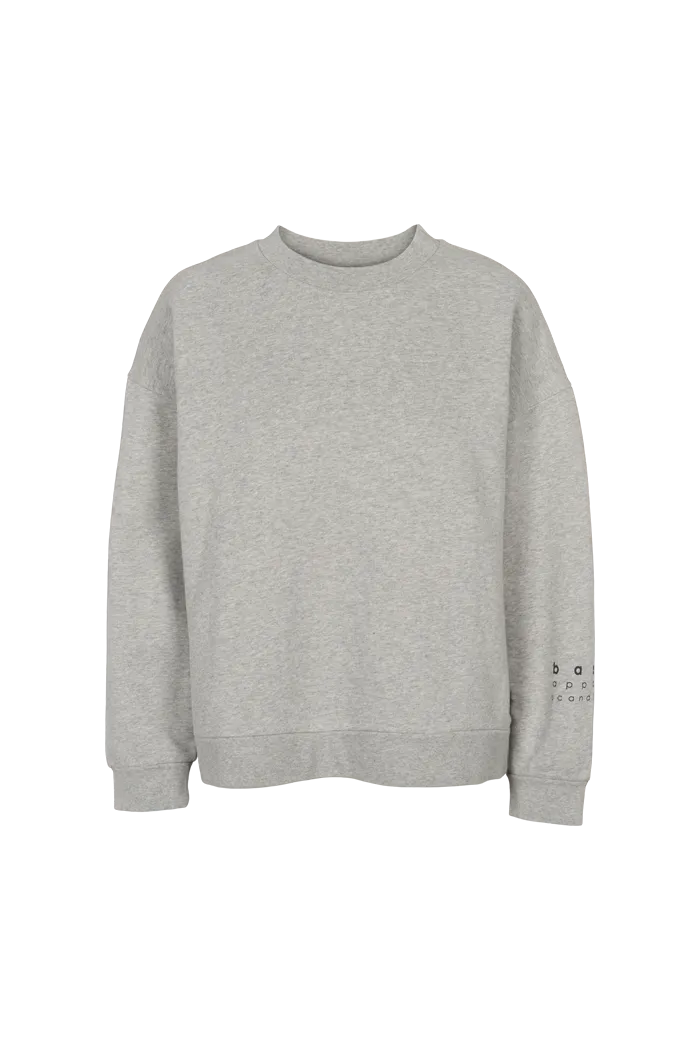 basic-apparel-cinna-oversized-sweatshirt-grey-mel-bio-baumwolle image 1