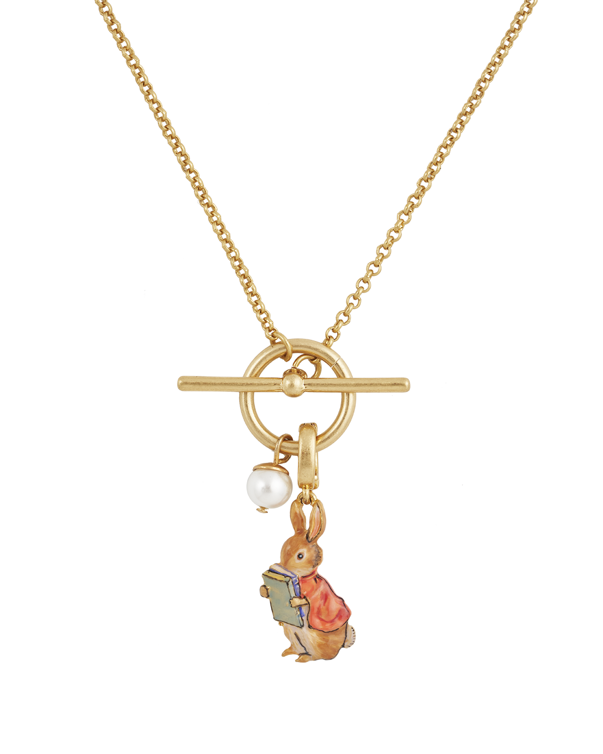 fable-england-peter-rabbit-cotton-tail-charm-kette-gold image 1