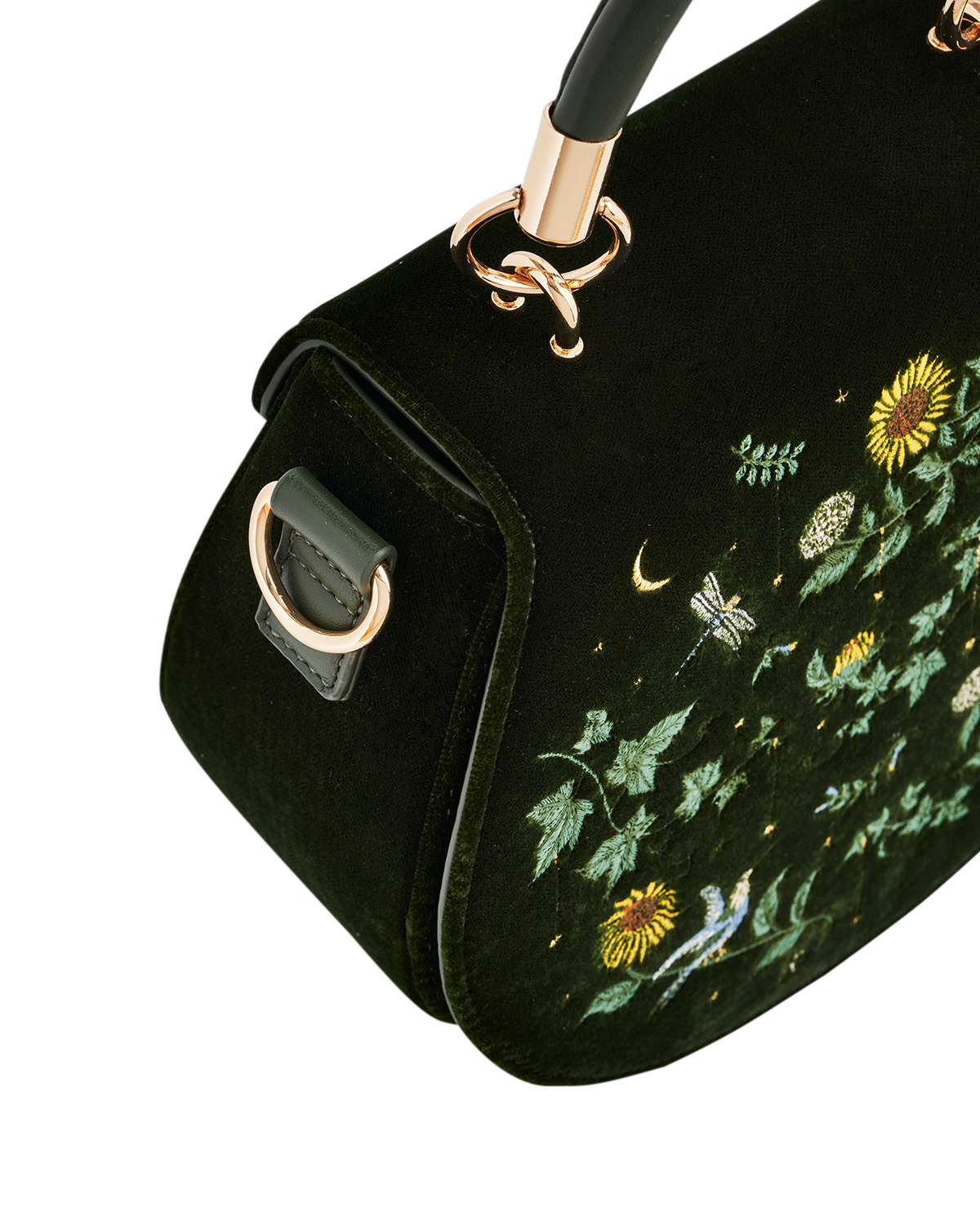 fable-england-charlotte-sunflower-henkeltasche-samt-gr-n image 8