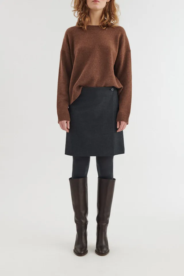 basic-apparel-marjo-wrap-skirt-wickelrock-damen-schwarz-recycelt image 1