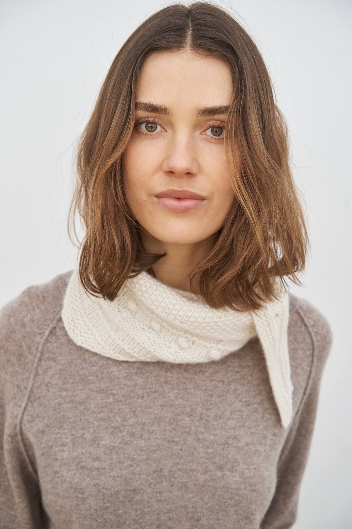care-by-me-freja-schal-dreieckstuch-off-white-kaschmir-wolle image 8