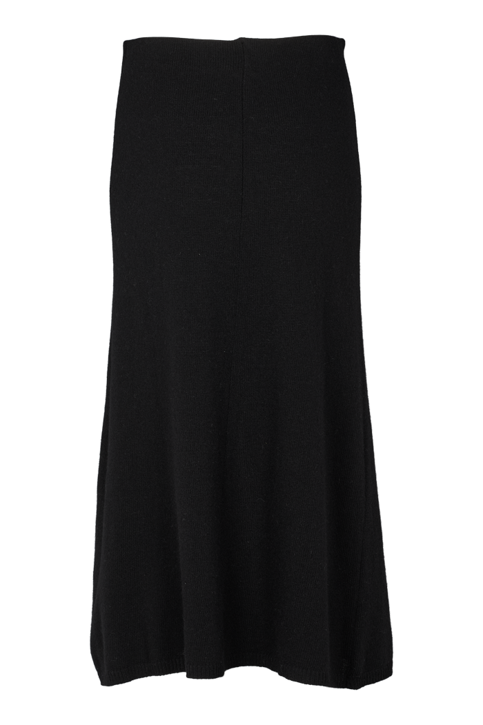 basic-apparel-lise-3-4-skirt-strickrock-black-recyclingwolle image 6