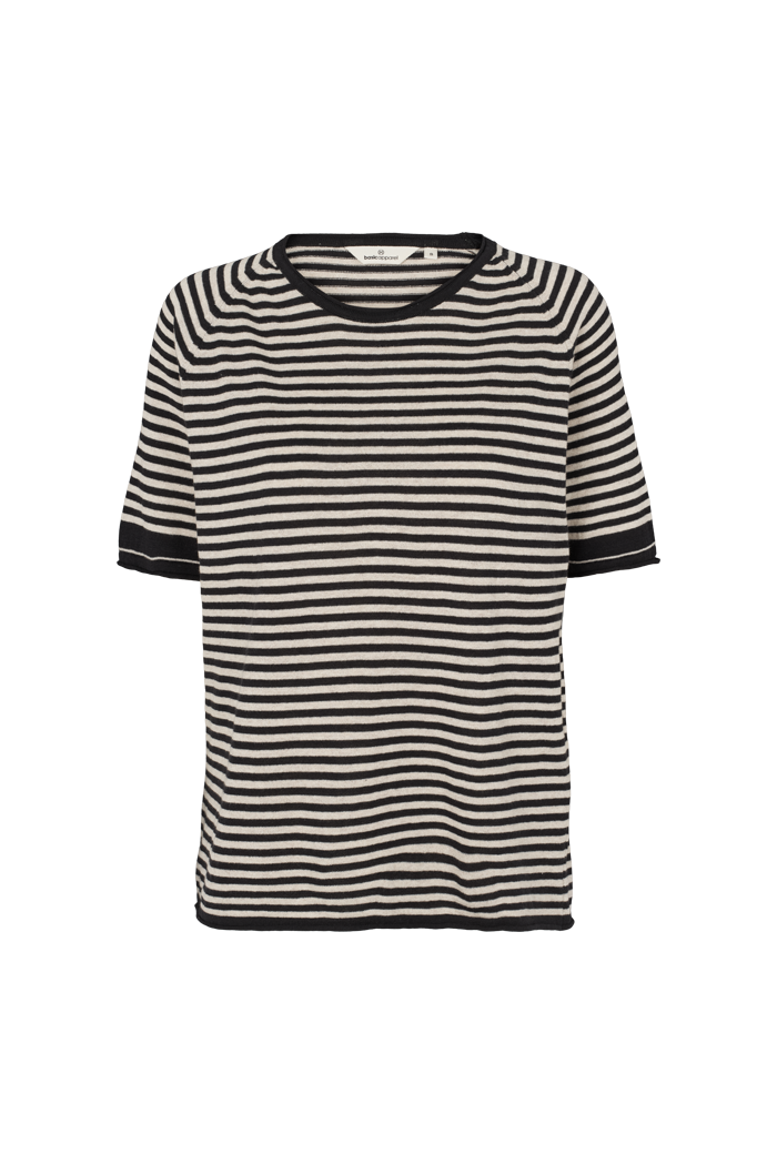 basic-apparel-soya-ss-mini-stripe-t-shirt-wei-schwarz-bio image 1