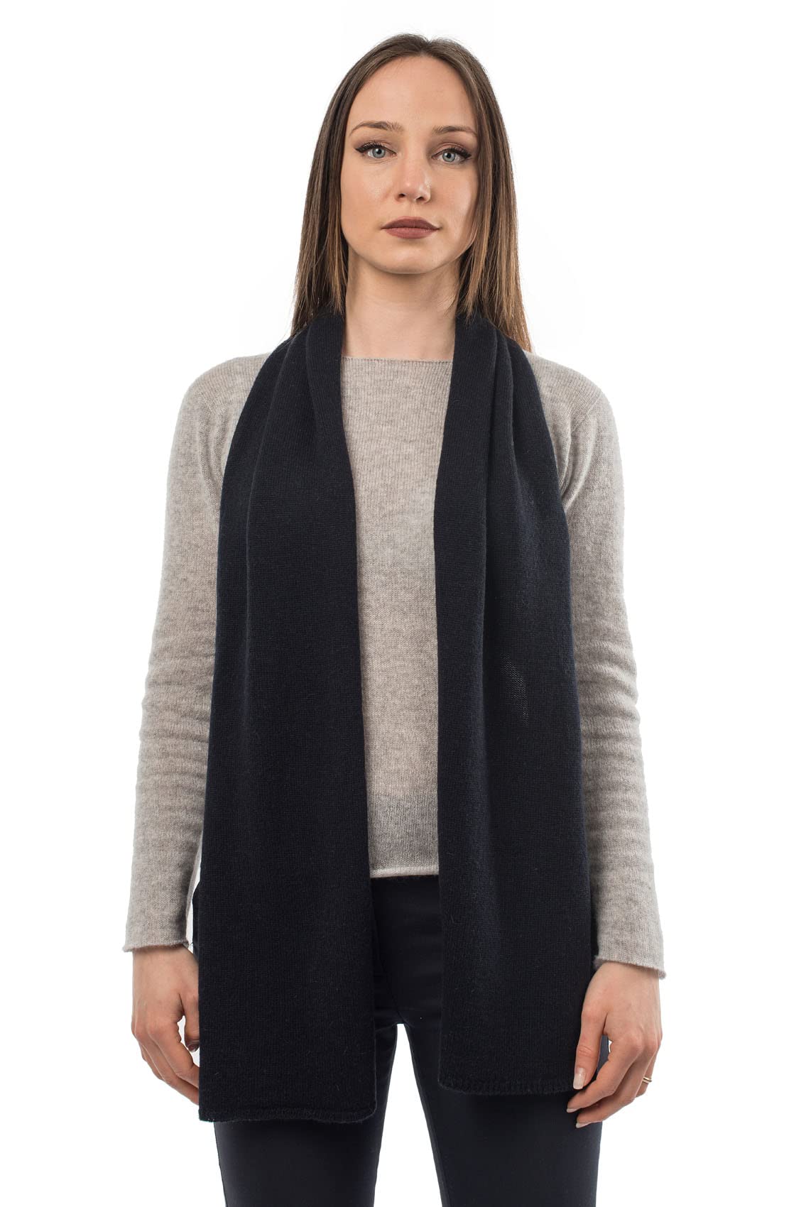dalle-piane-scarf-uni-100-kaschmir-schal-anthrazit image 5