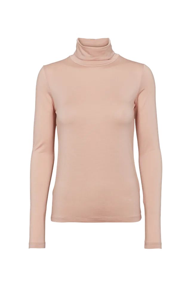 basic-apparel-joline-t-neck-rolli-rose-dust-tencel image 1
