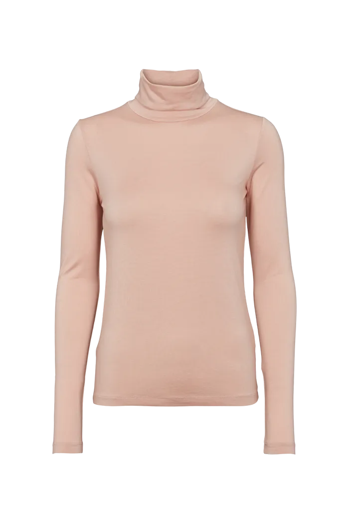 basic-apparel-joline-t-neck-rolli-rose-dust-tencel image 1