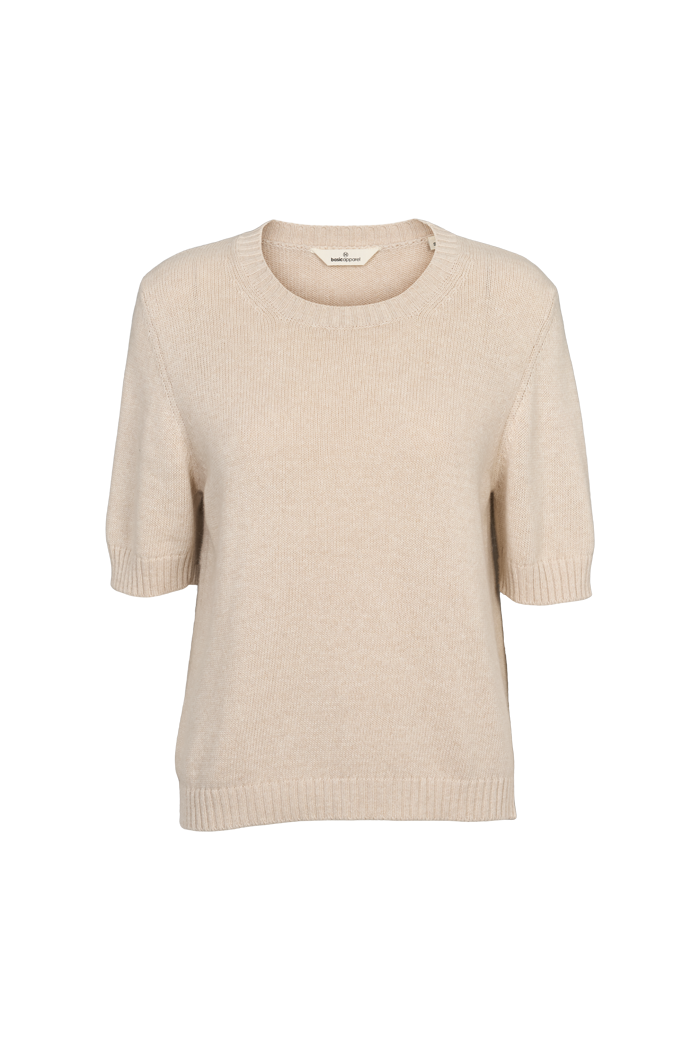 basic-apparel-cady-ss-o-neck-pullover-beige-mel-wolle image 6