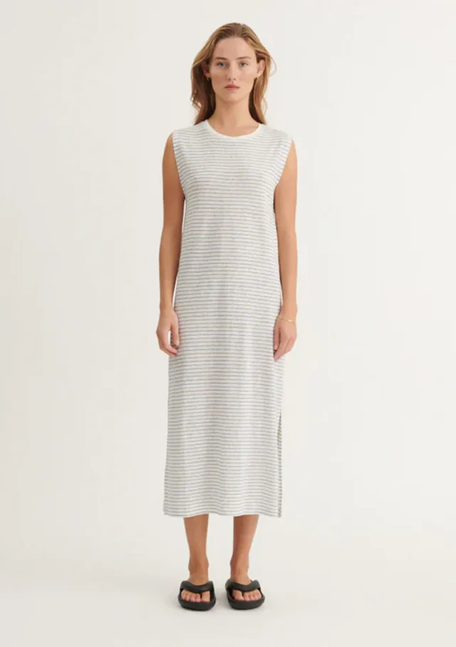 basic-apparel-ryda-stripe-tank-dress-kleid-quiet-harbor-leinen image 1
