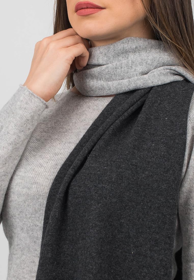 dalle-piane-cashmere-schal-zweifarbig-100-kaschmir-grau image 4
